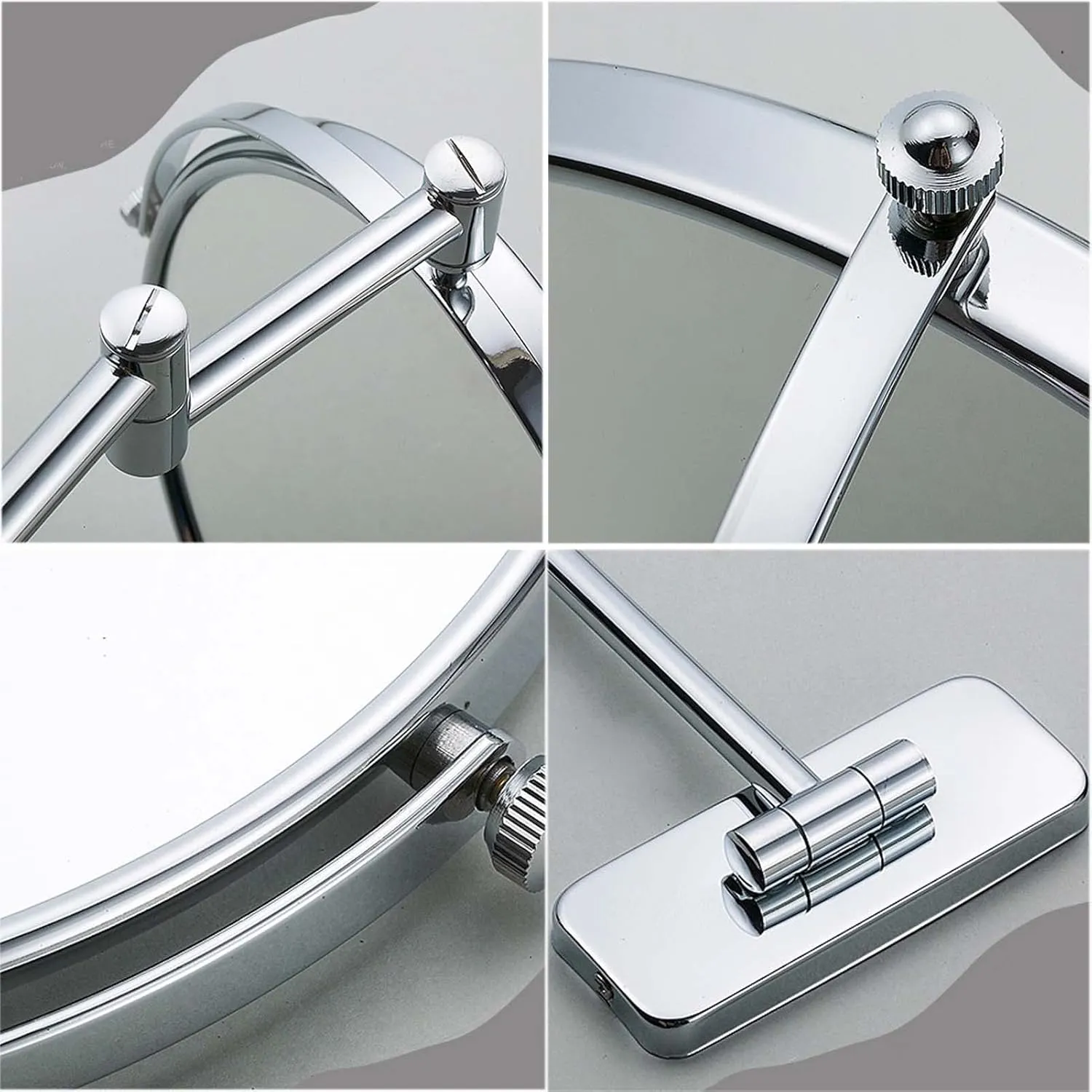 YSUEFIJO Magnifying Makeup Mirror Double Sided, 1X/3X/5X/7X/10X Magnifying Vanity Mirror, Bathroom Shaving Make Up Mirrors, 360° Swivel Extendable Cosmetic Mirror, Gift for Women