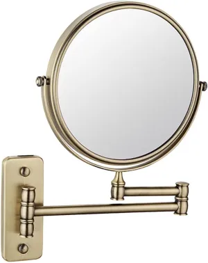 YSUEFIJO Magnifying Makeup Mirror Double Sided, 1X/3X/5X/7X/10X Magnifying Vanity Mirror, Bathroom Shaving Make Up Mirrors, 360° Swivel Extendable Cosmetic Mirror, Gift for Women