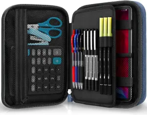 Zannaki Big Capacity Storage Pouch Marker Pen Pencil Case Simple Stationery Bag Box Art Tool & Sketch Storage Boxes for Bullet Journal Middle High School Office College Student Girl Women Adult Teen