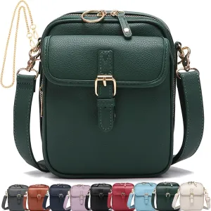Zealburst Crossbody Leather Bag, Collaboraten1 Crossbody Leather Bag, Urvashi Anti Theft Shoulder Bags Built In Wallet