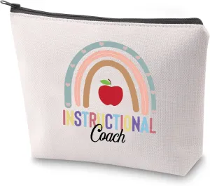 ZJXHPO Instructional Coach Survival Kit Instructional Assistant Makeup Bag With Zipper Educational Coach Toiletry Bag Instructional Coach Appreciation Gift (Instructional Coach)