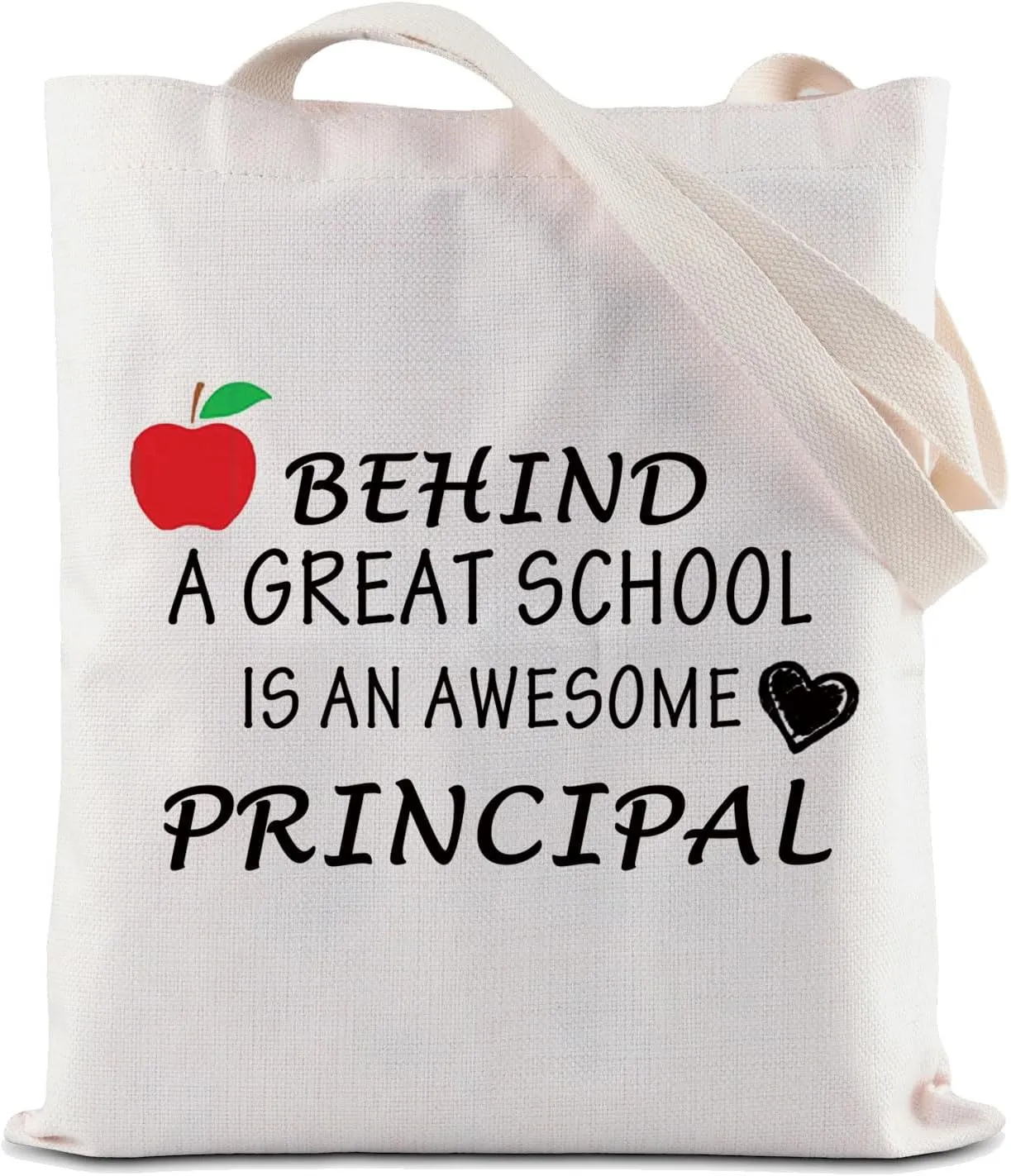 ZJXHPO Principal Appreciation Gift Principal Tote Bag Principal End of Years Gift Principal Handbag Shoulder Bag (Principal Canvas Bag)