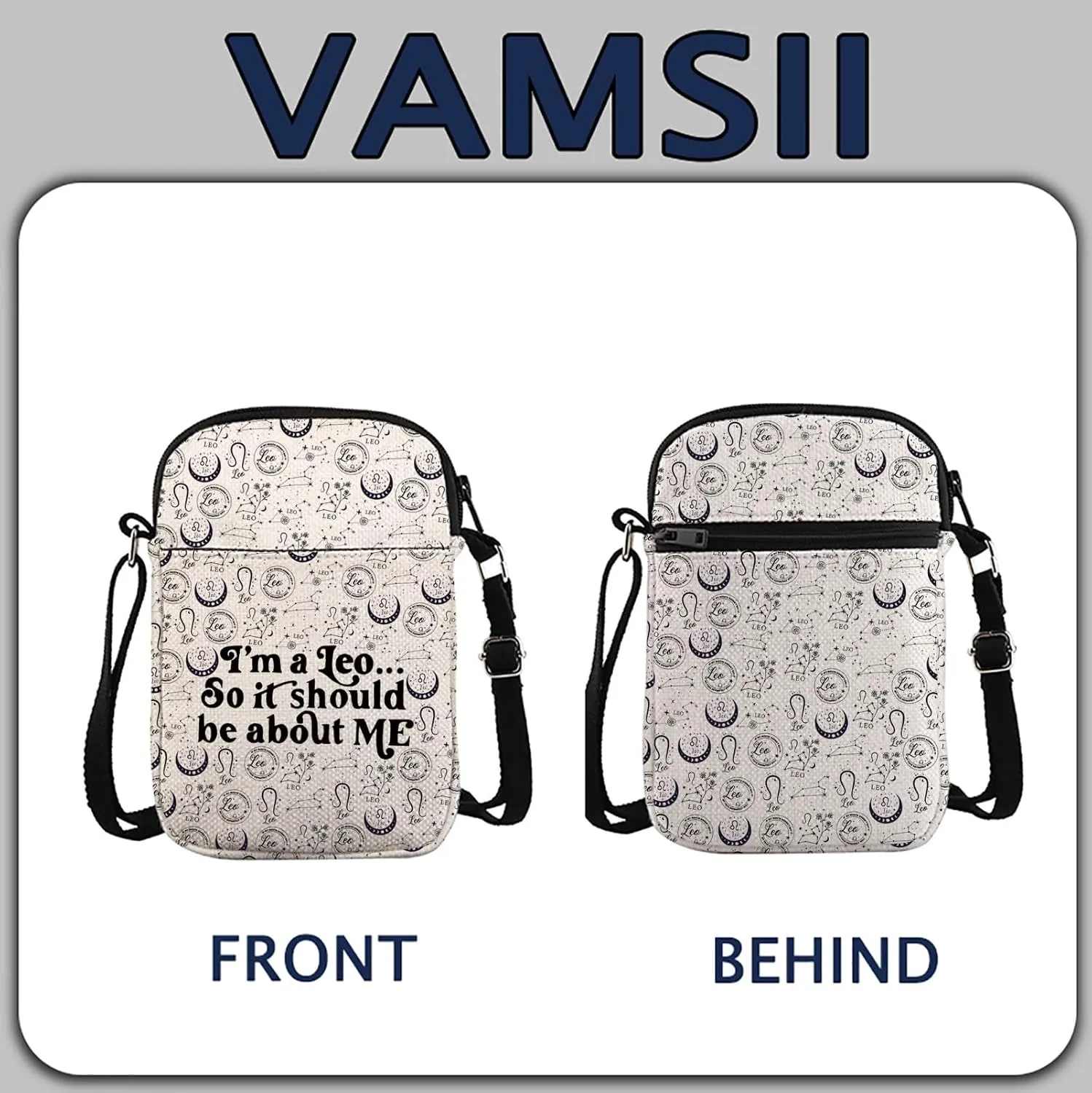 Zodiac Signs Crossbody Bag Horoscope Gift 12 Constellation Birthday Gift Astrologist Bag